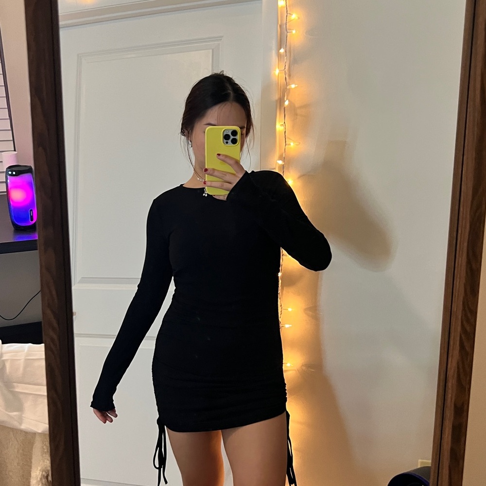 Black long sleeve Knit Dress